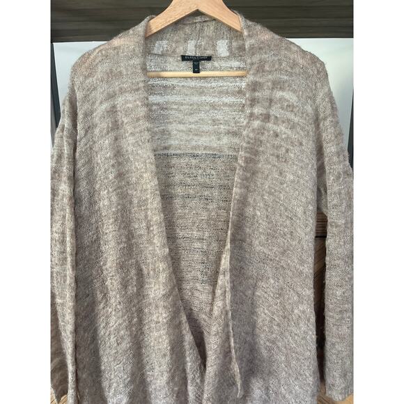 Eileen Fisher Baby Alpaca and Wool Loose Weave Waterfall Cardigan Small Petite - Picture 2 of 6